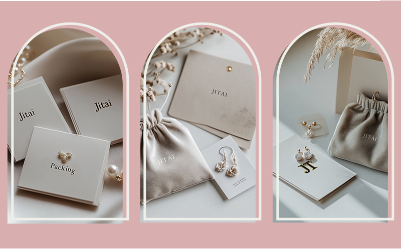 JTC023 cute pink jewelry card
