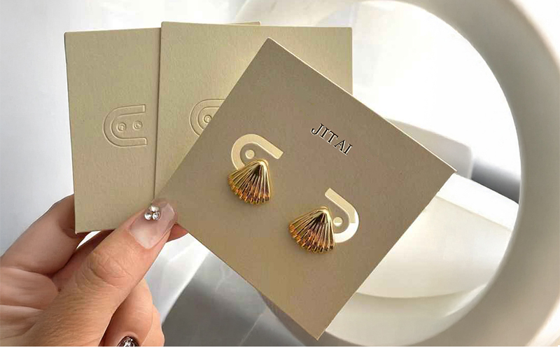 JTC025 brown paper card for jewelry