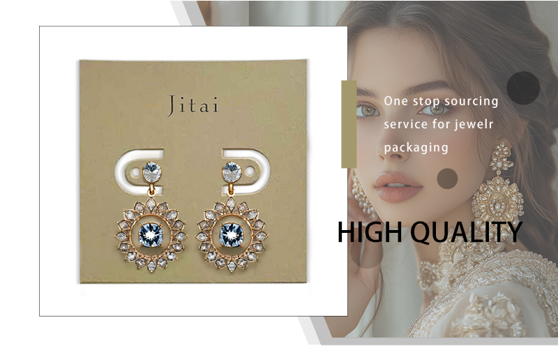 JTC025 brown paper card for jewelry