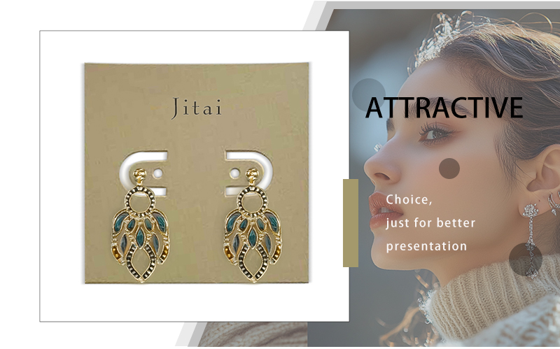 JTC025 brown paper card for jewelry