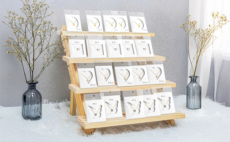 JTC028 heart shape jewelry card
