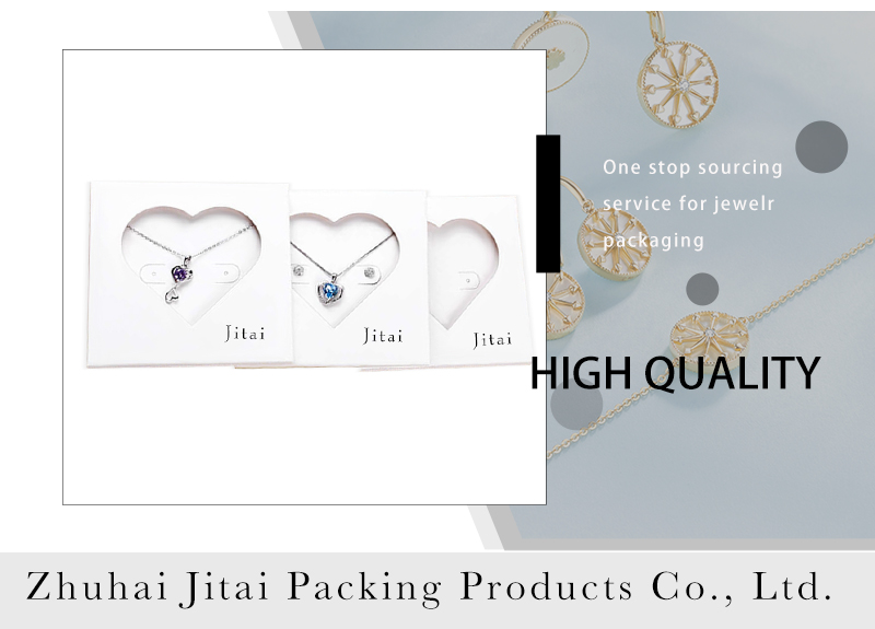 JTC028 heart shape jewelry card