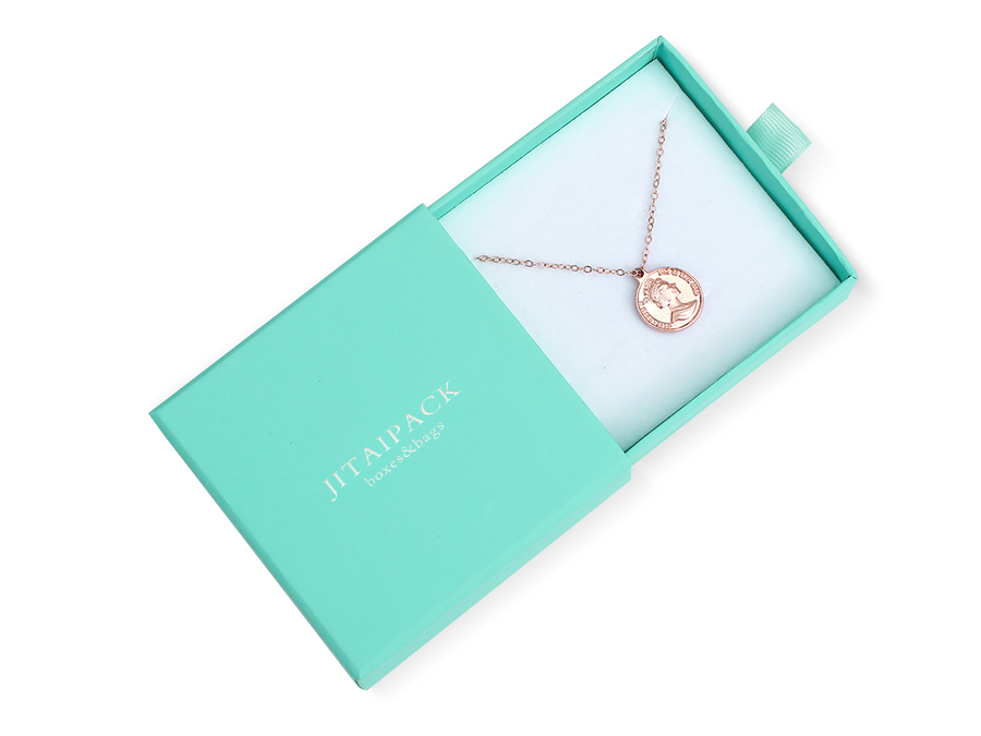 JDB025 mint green drawer jewelry box