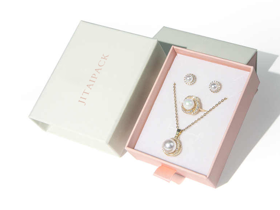 JDB031 pink white jewelry box