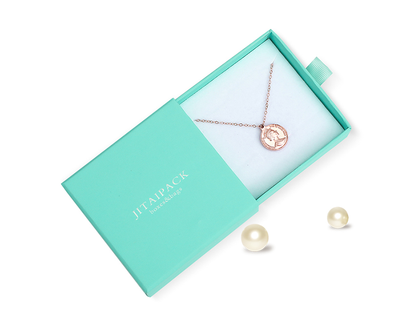 JDB025 mint green drawer jewelry box