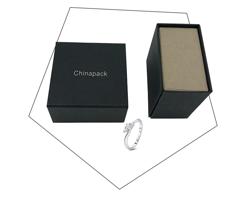 JFB016 black flap jewelry box