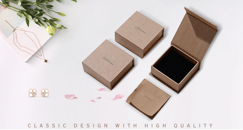 JFB028 brown flap jewelry box