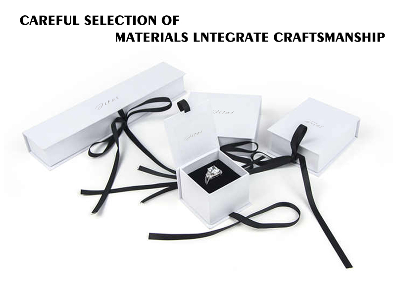 JFB040 white ribbon jewelry box