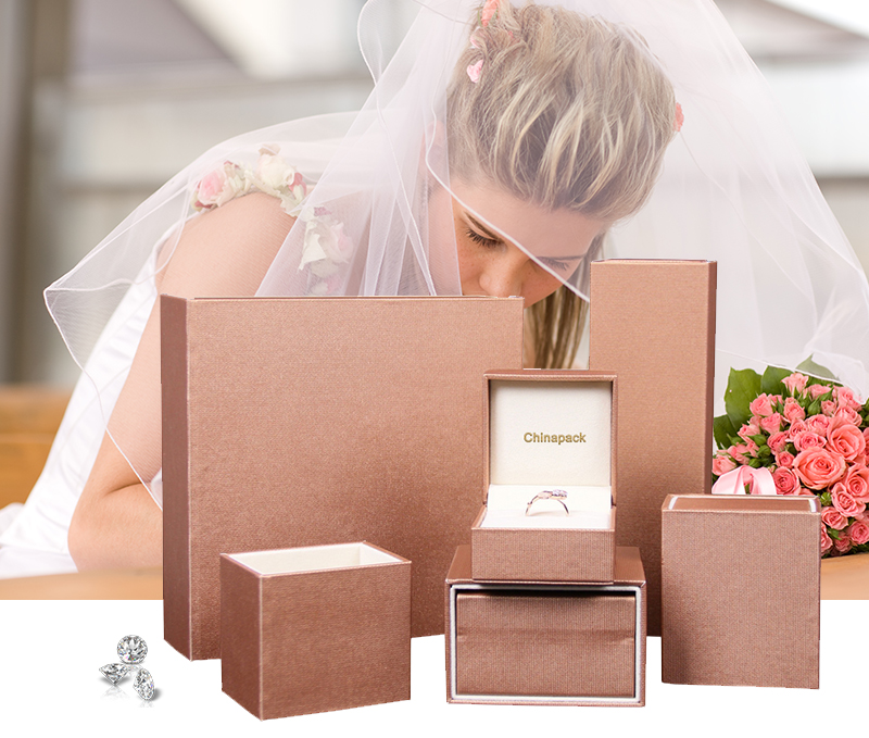 JPB050 rose gold jewellery packaging