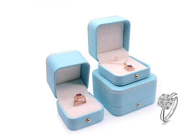 JPB077 cyan jewellery packaging set
