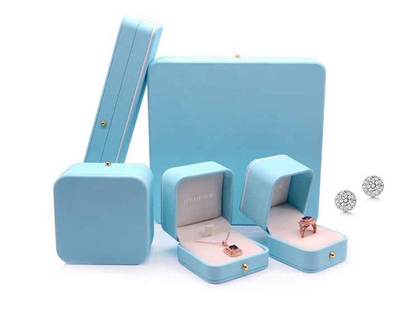 JPB077 cyan jewellery packaging set