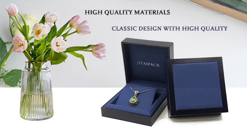 JPB102 blue square jewellery packaging