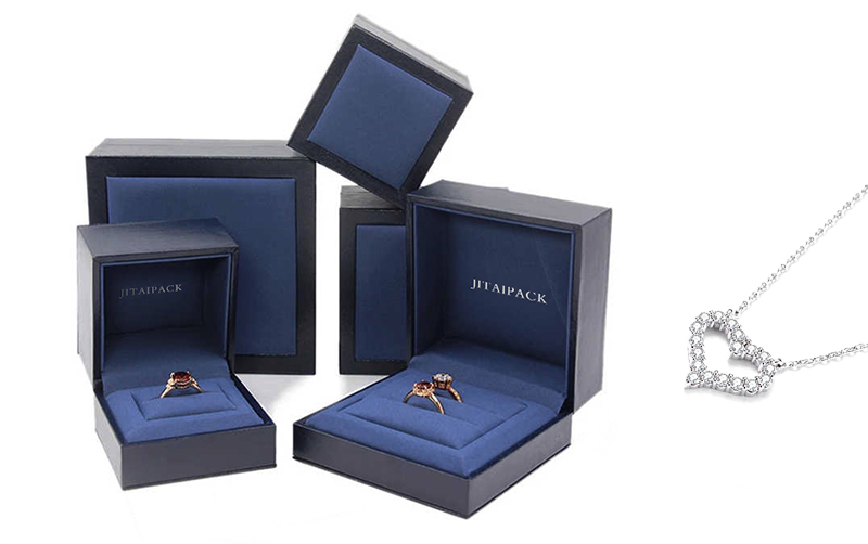 JPB102 blue square jewellery packaging