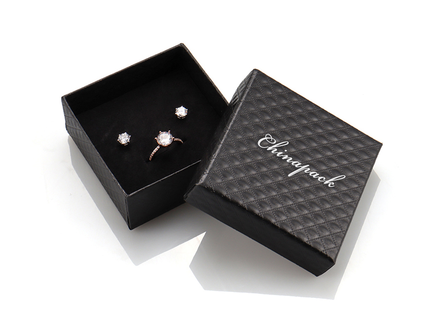 JTB015 black lattice jewellery packaging