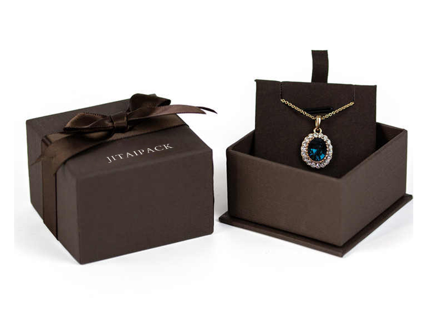 JTB035 dark brown jewellery packaging
