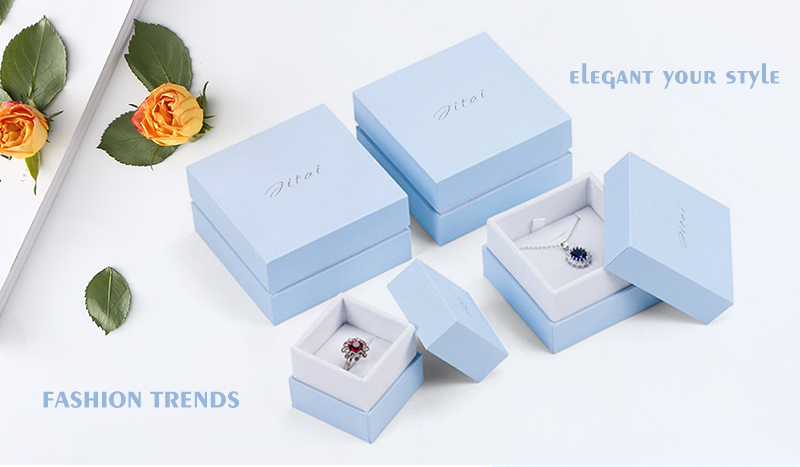 JTB031 light blue jewellery packaging