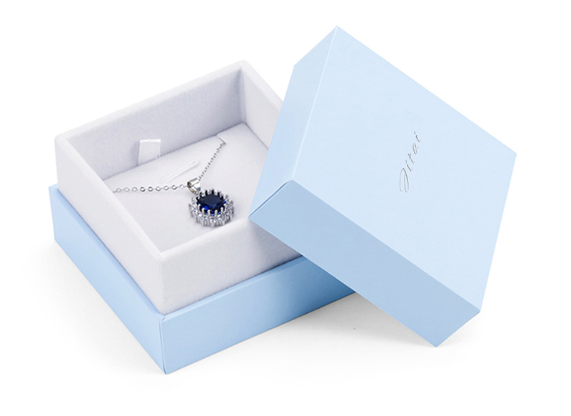 JTB031 light blue jewellery packaging
