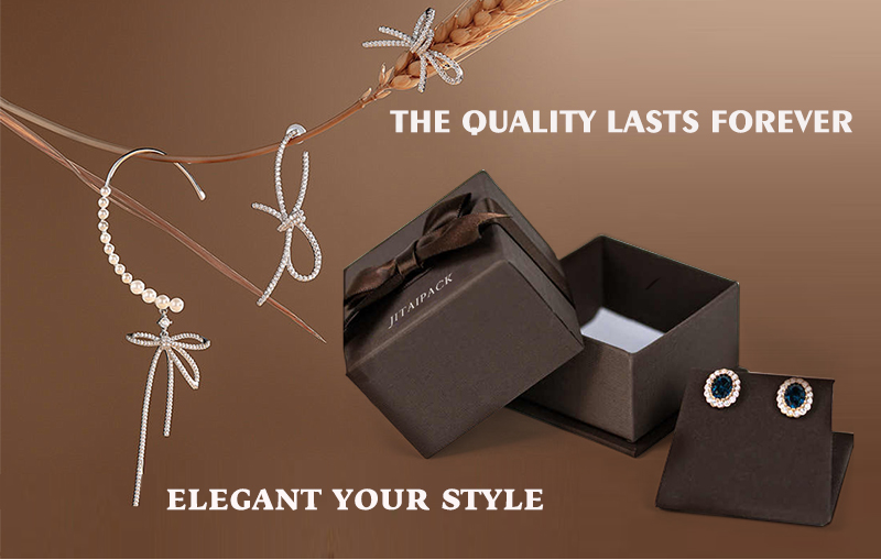 JTB035 dark brown jewellery packaging