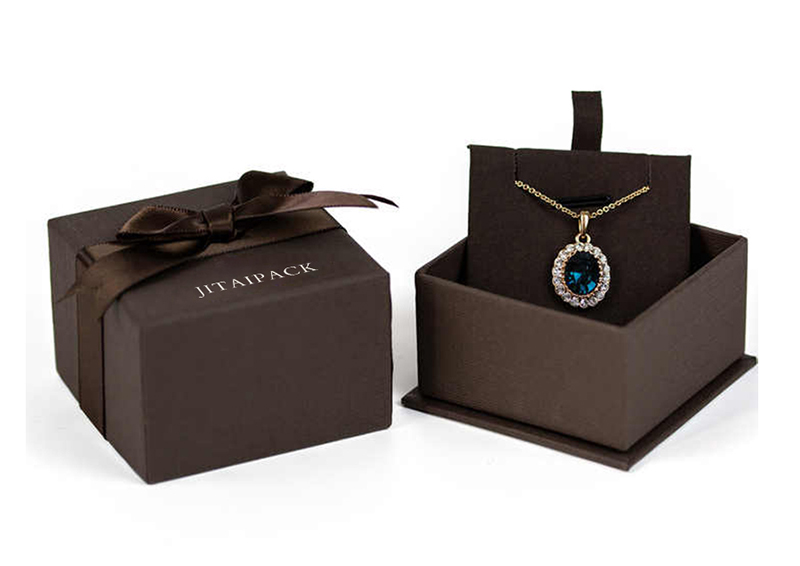 JTB035 dark brown jewellery packaging