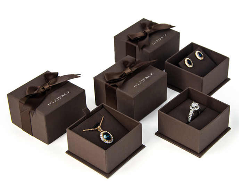 JTB035 dark brown jewellery packaging