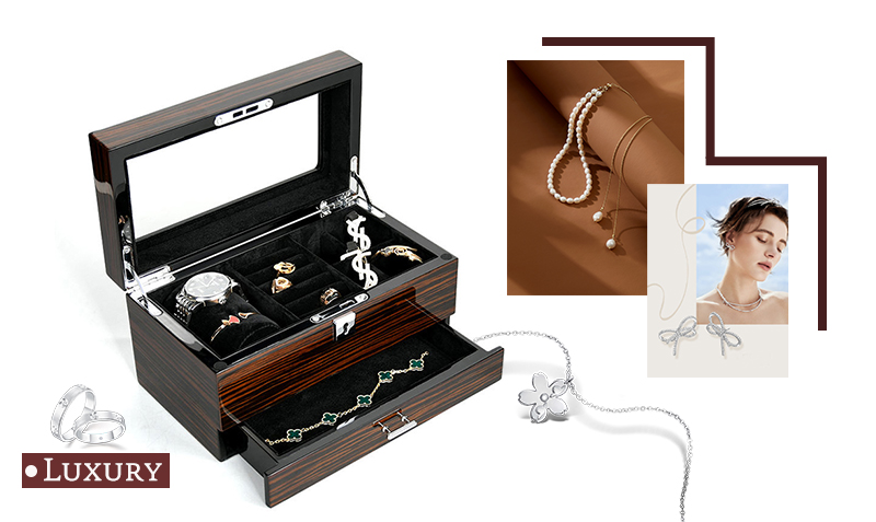 JWB044 wooden jewellery packaging