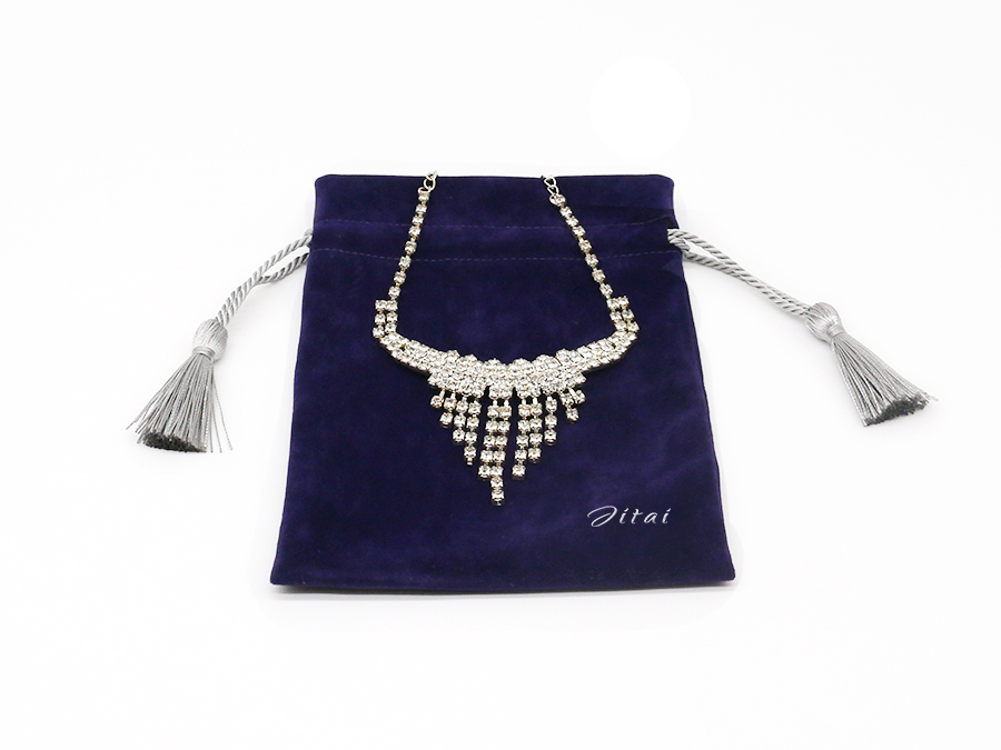 JPD079 dark color jewellery pouch