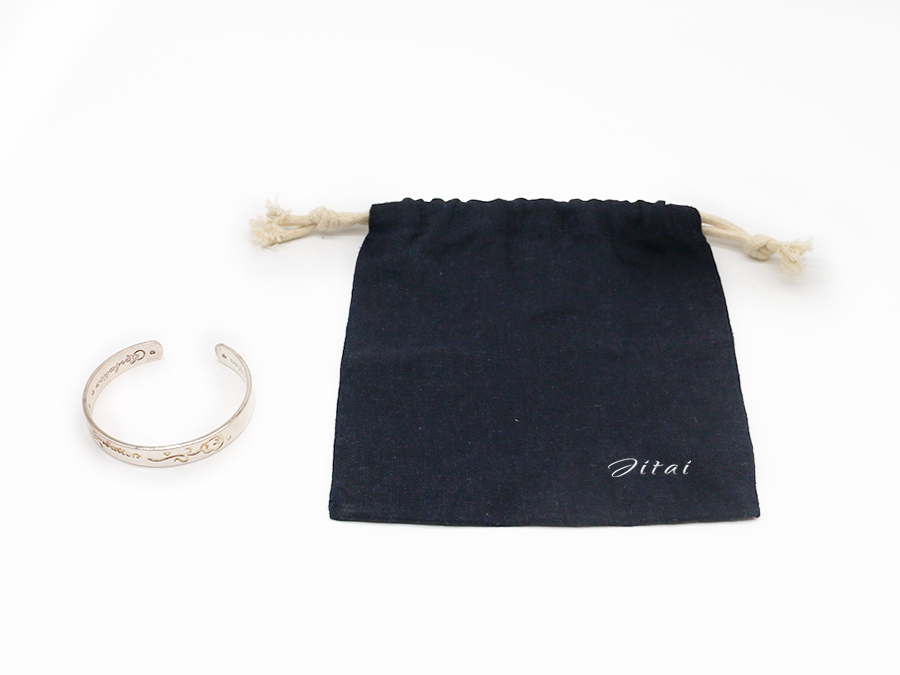 JPD080 black cotton jewellery pouch