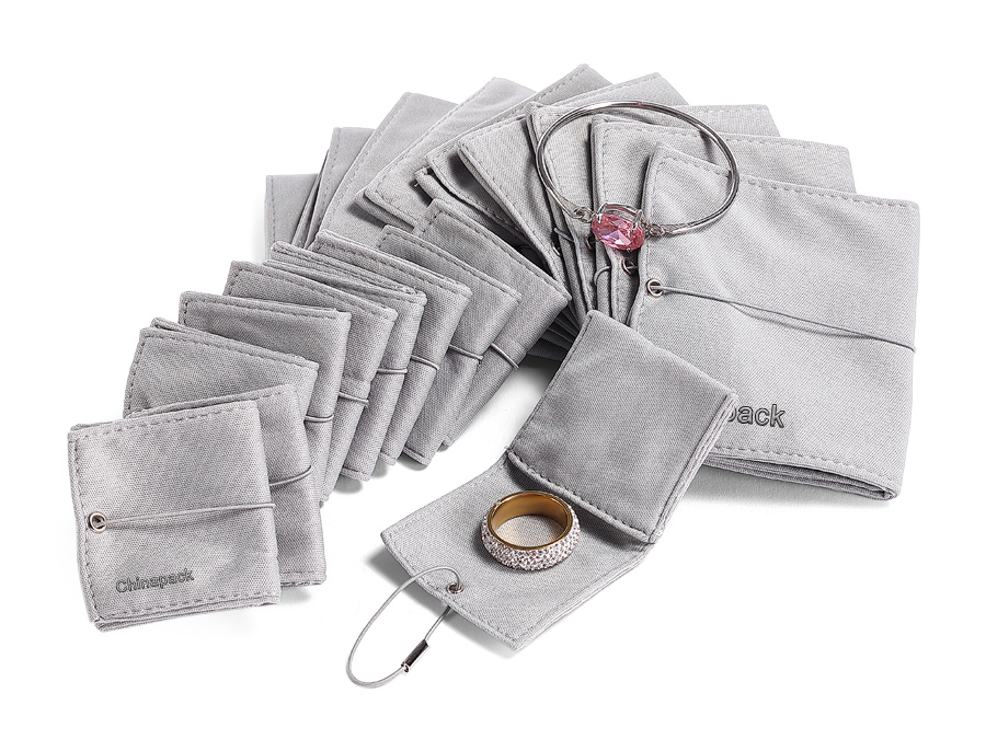 JPF008 cotton jewellery flap pouch