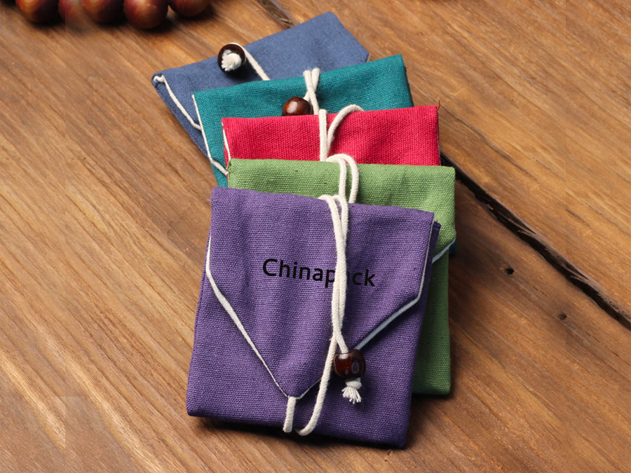 JPF014 canvas jewellery flap pouch