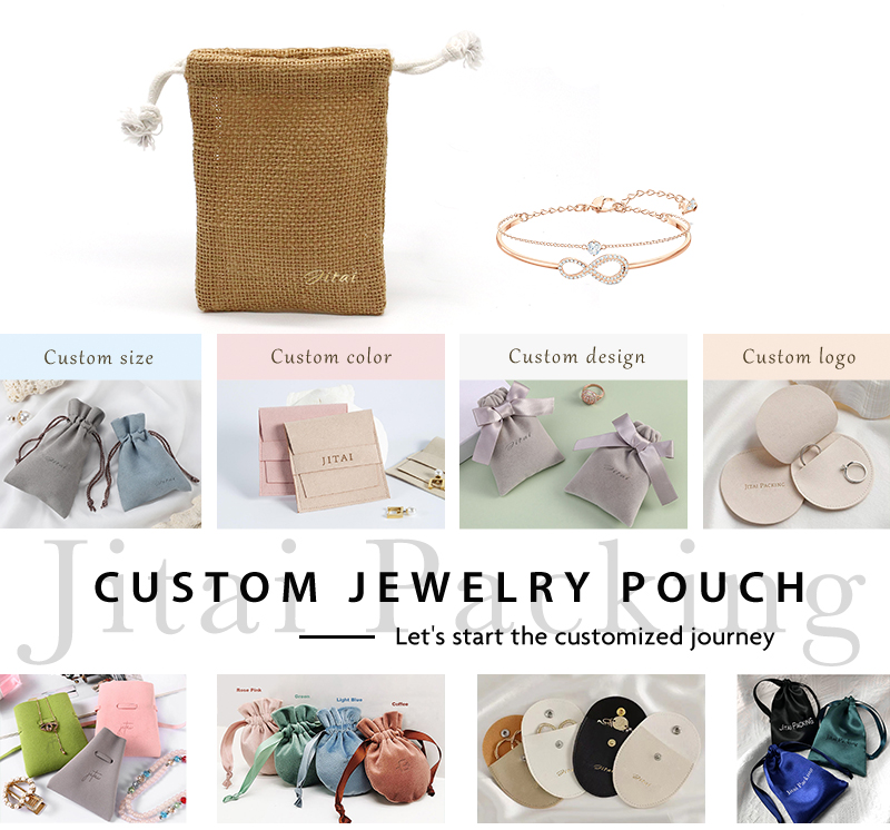 JPD061 linen jewellery pouch