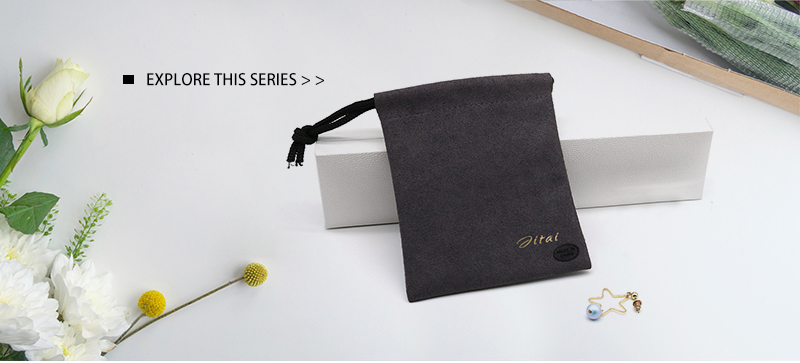 JPD064 black jewellery drawstring pouch