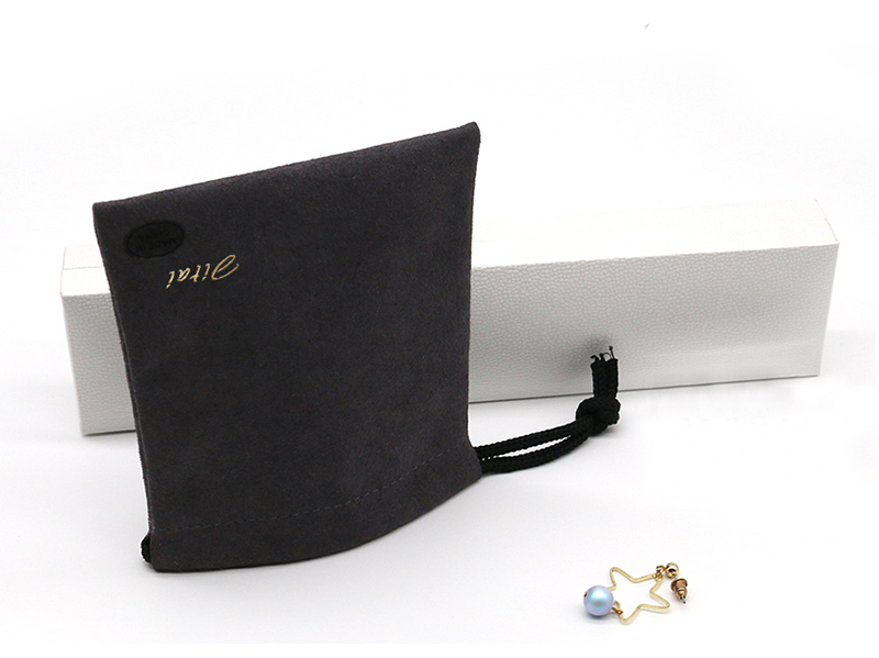 JPD064 black jewellery drawstring pouch