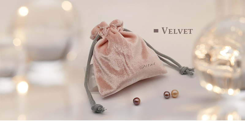 JPD065 pink velvet jewellery pouch