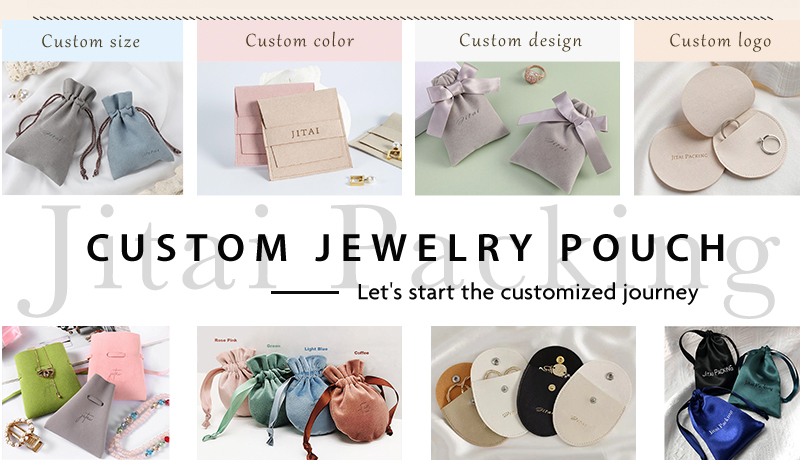 JPD076 black velvet jewellery pouch