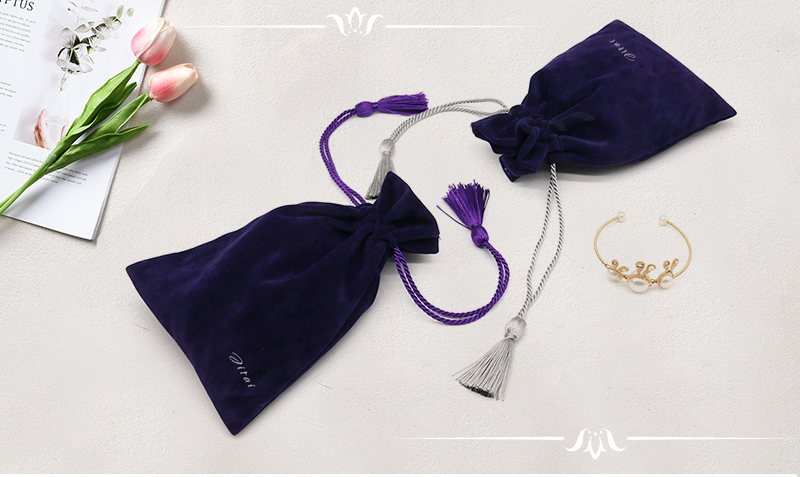 JPD079 dark color jewellery pouch