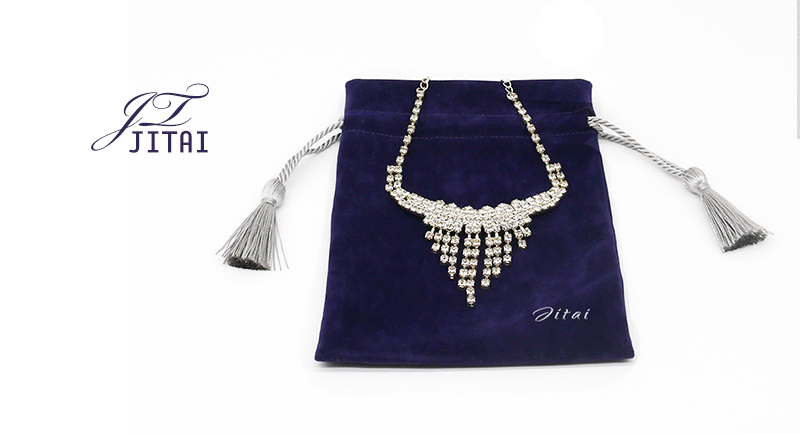 JPD079 dark color jewellery pouch