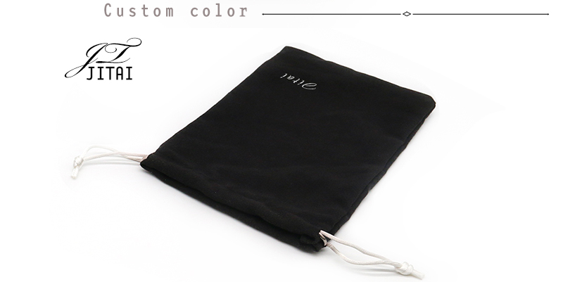 JPD081 black velvet jewellery pouch