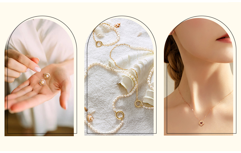 JPD093 white jewellery pouch