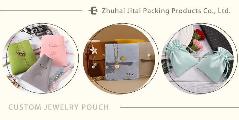 JPD093 white jewellery pouch