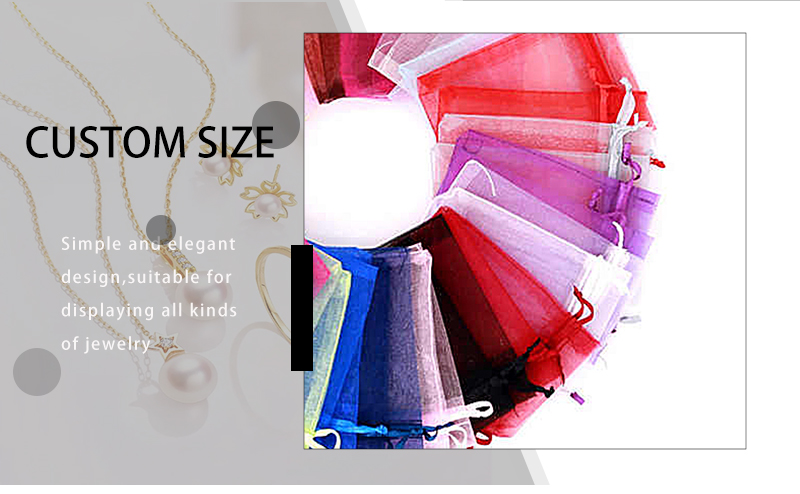 JPD095 Colorful organza pouch