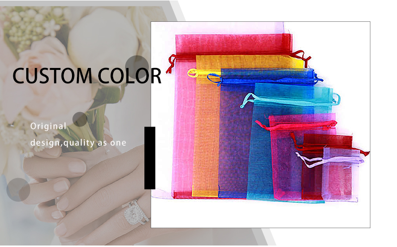JPD095 Colorful organza pouch