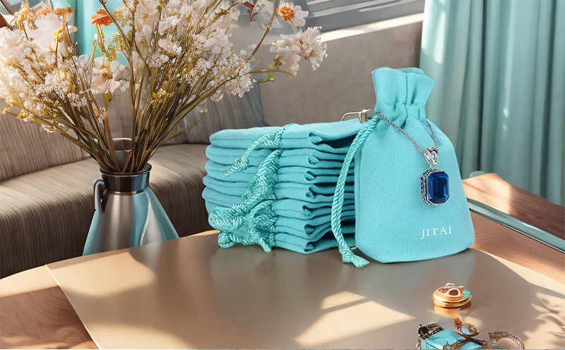 JPD097 bright color jewellery pouch