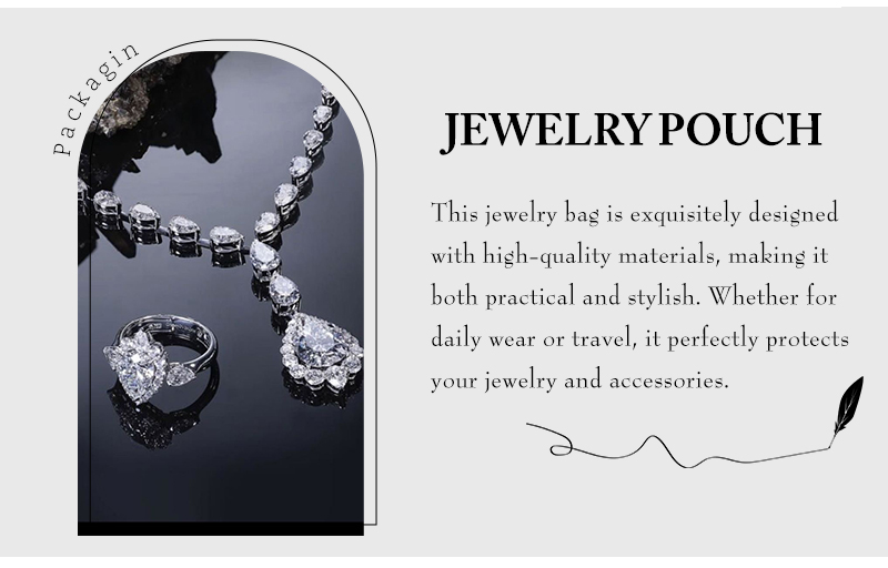 JPD100 dark color jewellery pouch
