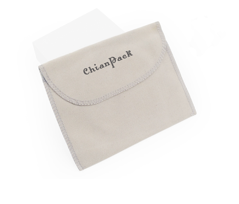 JPF002 white jewellery flap pouch