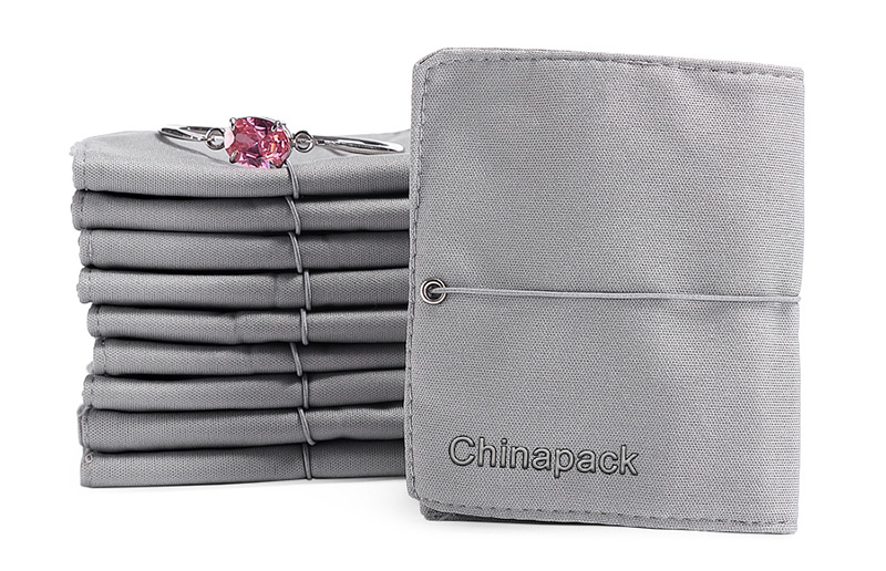 JPF008 cotton jewellery flap pouch