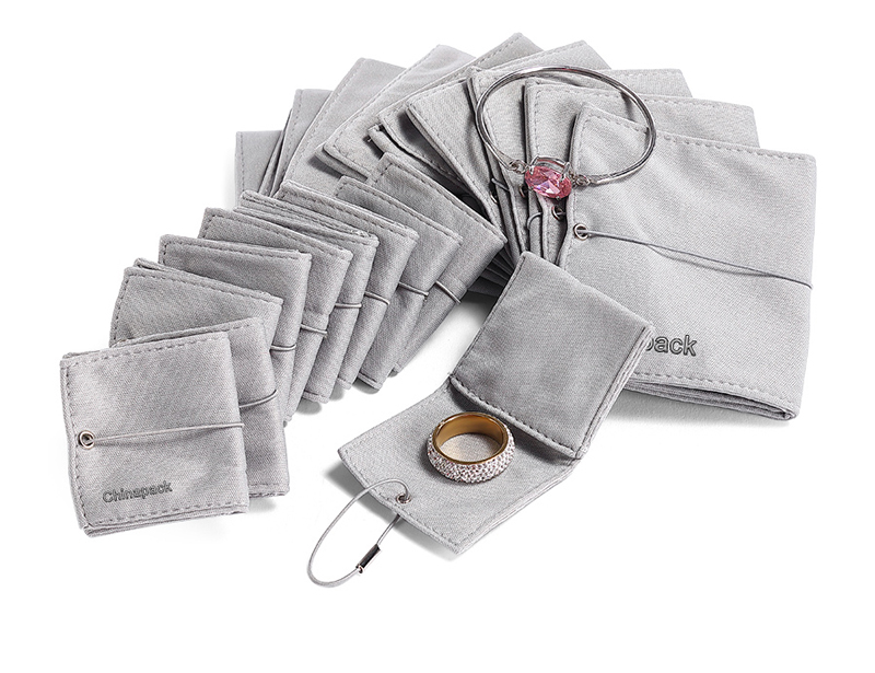 JPF008 cotton jewellery flap pouch