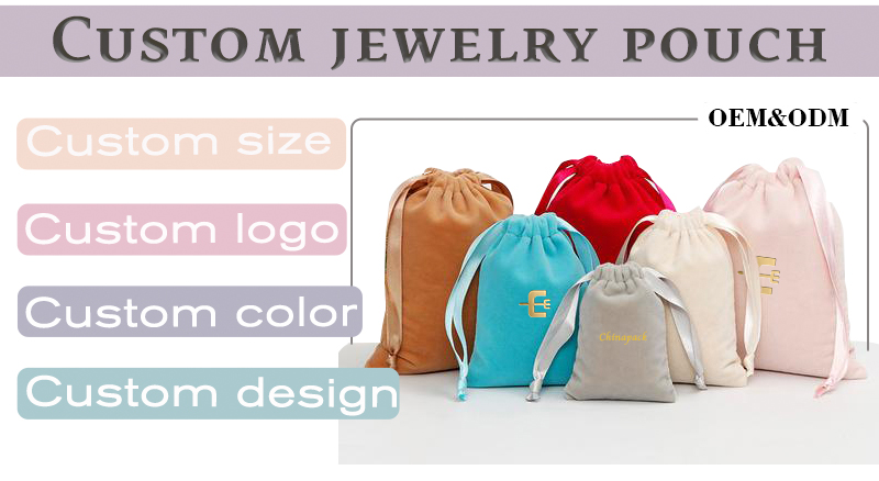 JPF011 red jewellery flap pouch