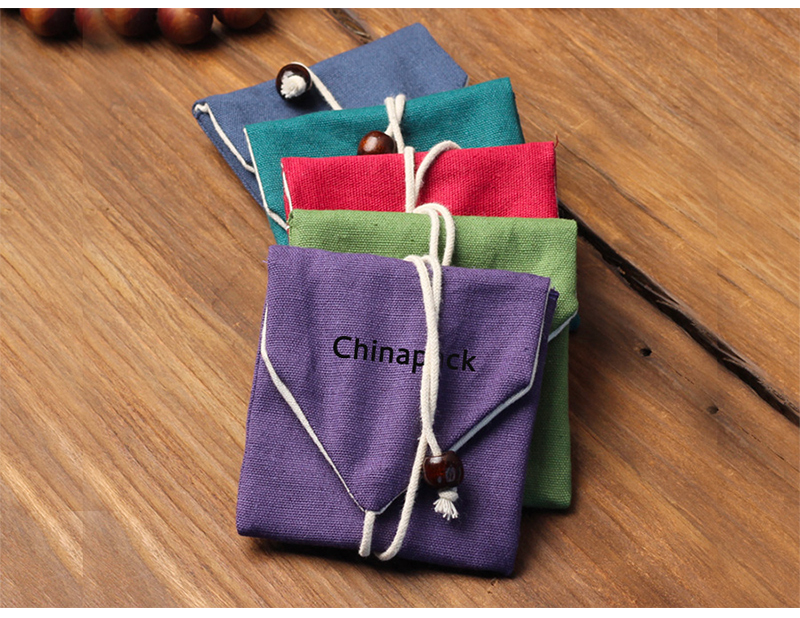 JPF014 canvas jewellery flap pouch