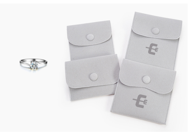 JPF015 velvet jewellery flap pouch