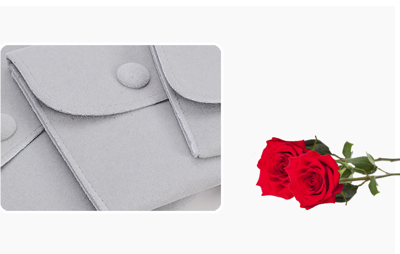 JPF015 velvet jewellery flap pouch